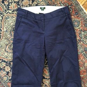 J. crew Navy blue cotton trousers